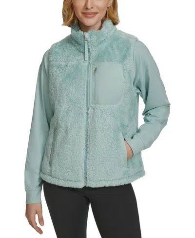 Calvin Klein Performance Women's Sherpa Vest In Sea Level