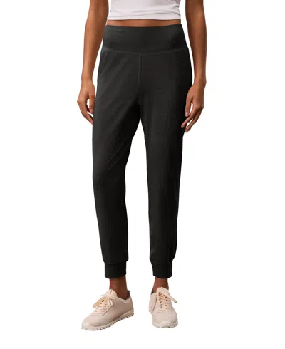 Calvin Klein Performance Women's Soft Melange Pull-on Ankle-length Joggers In Black