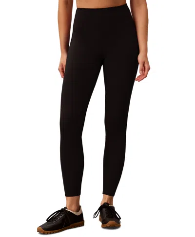 Calvin Klein Performance Women's Soft Sport High-waisted 7/8-length Active Leggings In Black