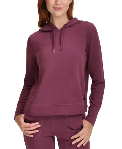Calvin Klein Performance Women's Waffle-knit Pullover Hoodie In