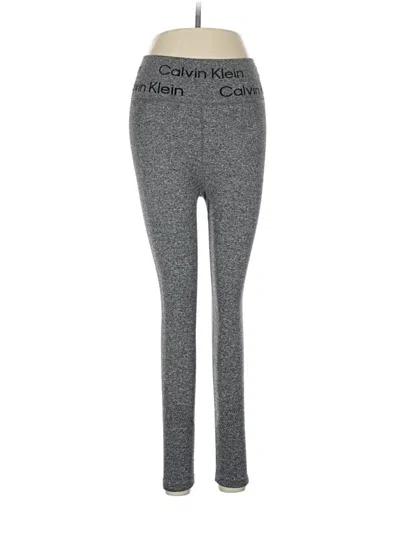 Pre-owned Calvin Klein Performance Yoga Pants In Gray