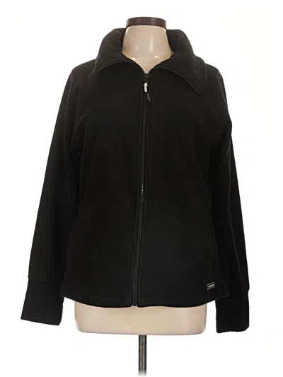 Pre-owned Calvin Klein Performance Zip Up Hoodie In Black