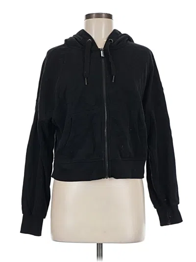 Pre-owned Calvin Klein Performance Zip Up Hoodie In Black