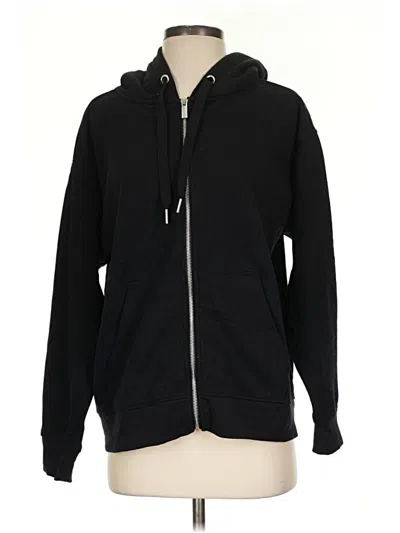 Pre-owned Calvin Klein Performance Zip Up Hoodie In Black