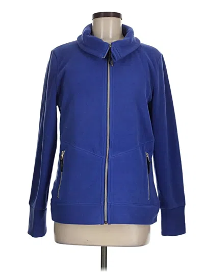 Pre-owned Calvin Klein Performance Zip Up Hoodie In Blue