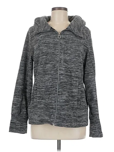 Pre-owned Calvin Klein Performance Zip Up Hoodie In Gray