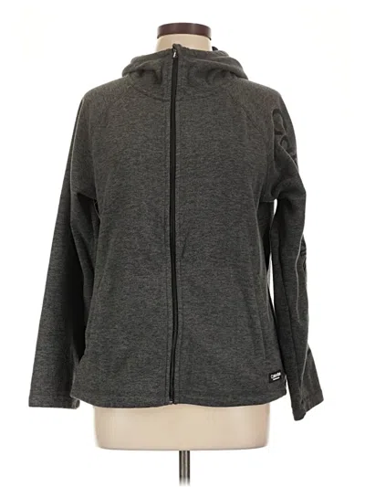 Pre-owned Calvin Klein Performance Zip Up Hoodie In Gray