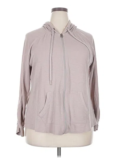 Pre-owned Calvin Klein Performance Zip Up Hoodie In Gray