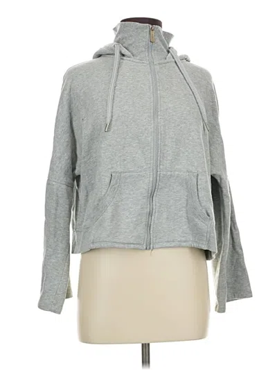 Pre-owned Calvin Klein Performance Zip Up Hoodie In Gray
