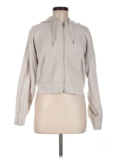 Pre-owned Calvin Klein Performance Zip Up Hoodie In Gray