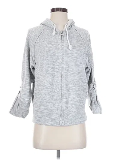 Pre-owned Calvin Klein Performance Zip Up Hoodie In Gray