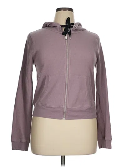 Pre-owned Calvin Klein Performance Zip Up Hoodie In Purple