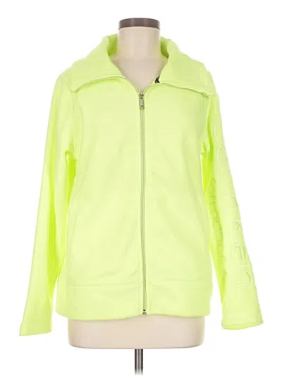 Pre-owned Calvin Klein Performance Zip Up Hoodie In Yellow