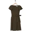 Calvin Klein Petal Cap Sleeve A-line Dress