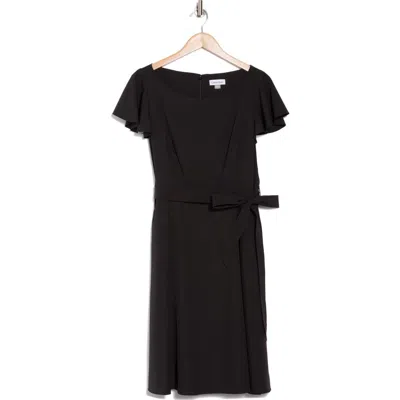 Calvin Klein Petal Cap Sleeve A-line Dress
