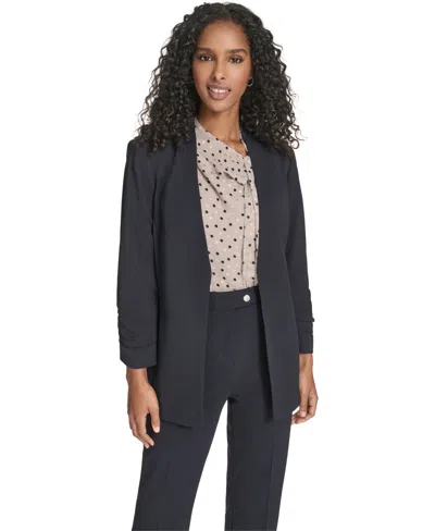 Calvin Klein Petite Collarless Padded Jacket In Blue