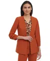 CALVIN KLEIN PETITE INFINITE STRETCH OPEN FRONT 3/4-SLEEVE BLAZER