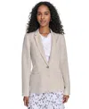 Calvin Klein Petite Linen-blend Blazer