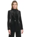 Calvin Klein Petite One-button Jacket In Black