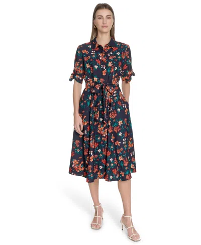 Calvin Klein Petite Short-sleeve Midi Shirtdress