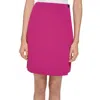 Calvin Klein Petite Scuba Crepe Button Detail Pencil Skirt In Pink
