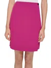 Calvin Klein Petites Womens Crepe Midi Wrap Skirt In Red