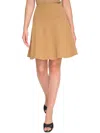 CALVIN KLEIN PETITES WOMENS CREPE MINI SKIRT