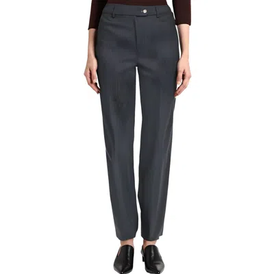 Calvin Klein Petites Womens Pinstripe Polyester Straight Leg Pants
