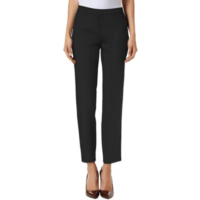 Calvin Klein Petites Womens Solid Polyester Ankle Jeans In Black
