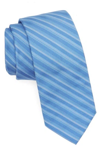 Calvin Klein Peyton Stripe Tie In Blue