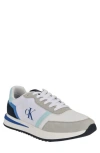 Calvin Klein Men's Picio Lace-up Casual Sneakers In Medium Blue/white Multi