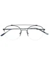 Calvin Klein Ck19144 Round-frame Glasses In Blue