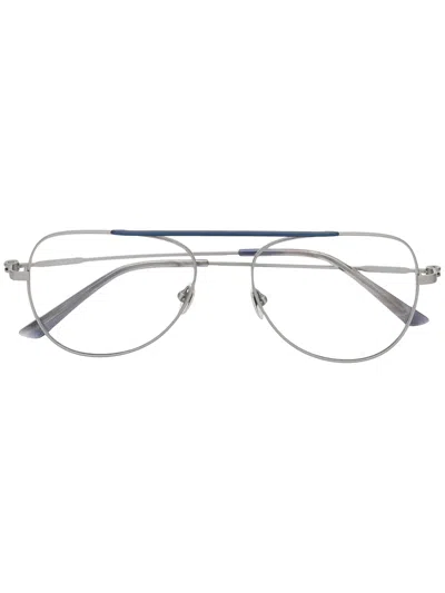 Calvin Klein Pilot-frame Glasses In Grey