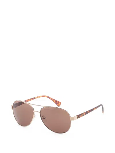Calvin Klein Pilot-frame Sunglasses In Gold