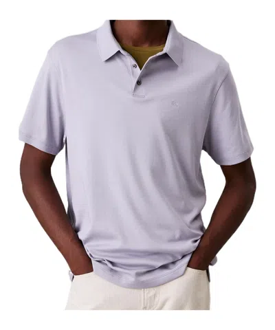 Calvin Klein Pima Cotton Polo Shirt In Lavender Gray