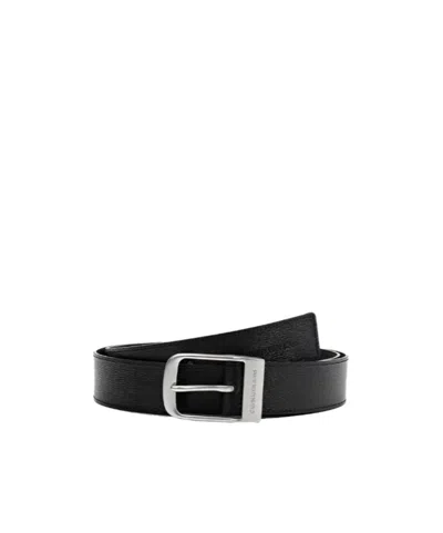 Calvin Klein Pin Buckle Belt In Black
