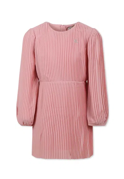 Calvin Klein Kids' Pink Dress For Girl With Logo