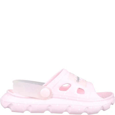 Calvin Klein Kids' Pink Sandals For Girl With Logo