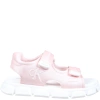 CALVIN KLEIN PINK SANDALS FOR GIRL WITH LOGO