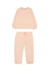 Calvin Klein Pink Suit For Baby Girl With Logo In Pink