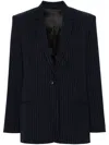Calvin Klein Pinstripe Blazer In Blue