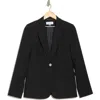 Calvin Klein Single-breasted Notched-lapel Blazer In Black/cream