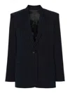 Calvin Klein Pinstripe Blazer In Grey