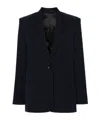 Calvin Klein Pinstripe Blazer In Black