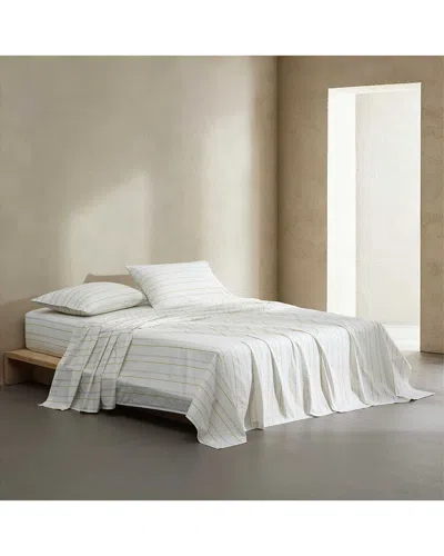 Calvin Klein Pinstripes Cotton Percale Sheet Set