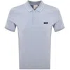 Calvin Klein Pique Polo T Shirt Blue