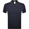 Calvin Klein Pique Polo T Shirt Navy