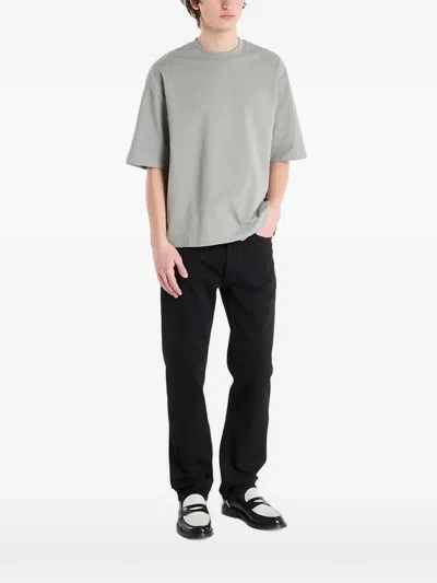Calvin Klein Pique T-shirt In Gray