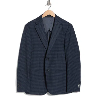 Calvin Klein Plaid Two-button Sport Coat In Blue
