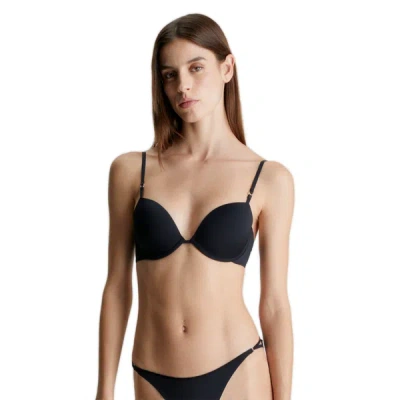 Calvin Klein Plain Bra In Black